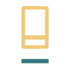 Icon representing a cell phone.